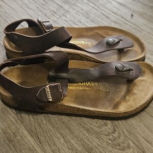 Birkenstock Brown Leather Sandals